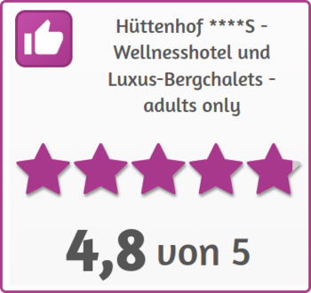 Bewertungen Holiday Check  für das Wellness Hotel Hüttenhof - Bayerischer Wald